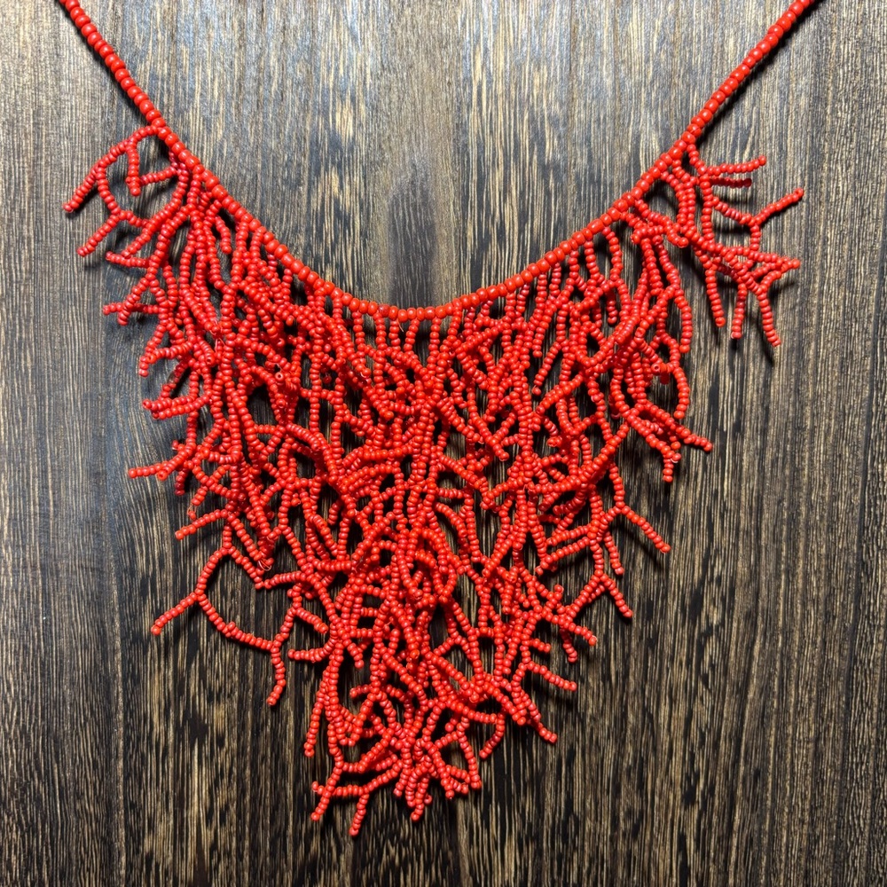 BCBGMaxAzria Coral Bib Necklace